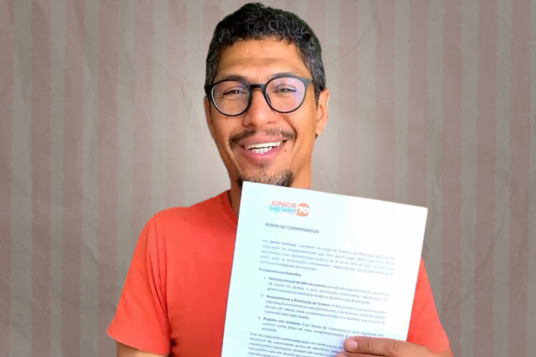 Júnior Caetano Promete Doar 50% do Salário e Inova na Campanha com Compromisso Público em Calçado